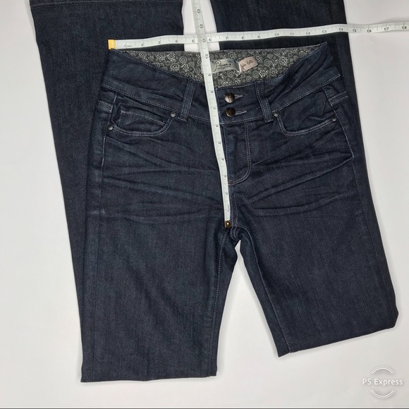 Paige Hidden Hills in Super Black Sea Jeans - Picture 6 of 8